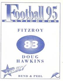 1995 Select AFL Stickers #83 Doug Hawkins Back
